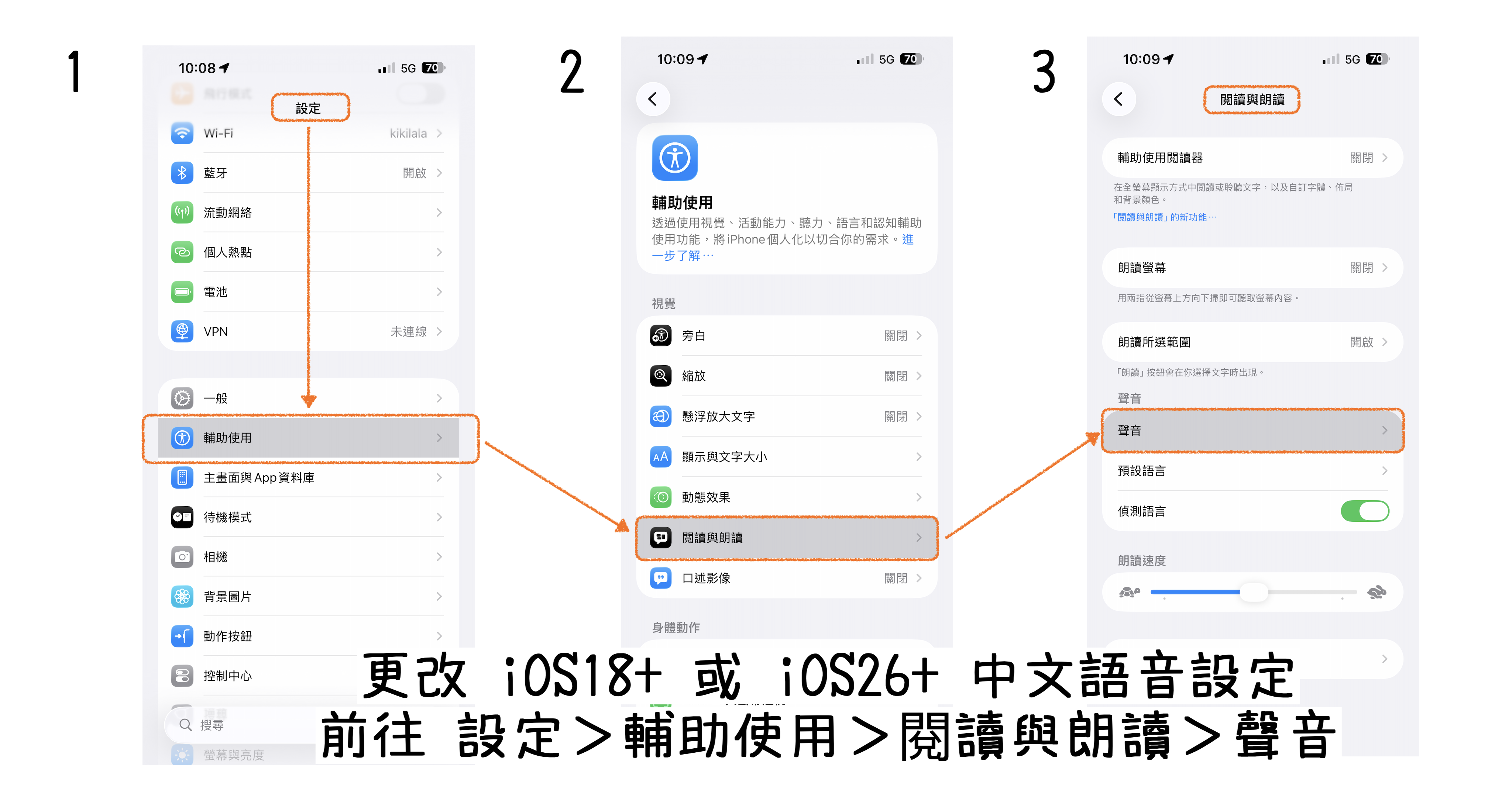 iOS TTS Setup Steps 1-3